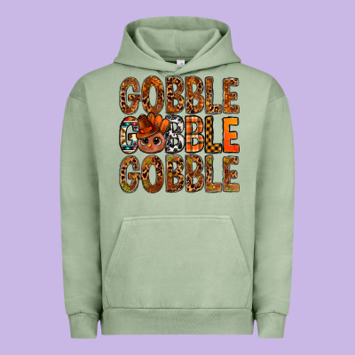Western Gobble With Turkey Bbs Urban Hoodie Designed By Bundleandbundleshop