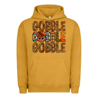 Pigment Peanut Butter western gobble with turkey bbs Urban Hoodie - BundleAndBundleShop