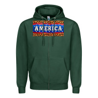 Sports Green america license plate Zipper Hoodie - HRA Design Shop