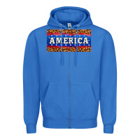 True Royal america license plate Zipper Hoodie - HRA Design Shop