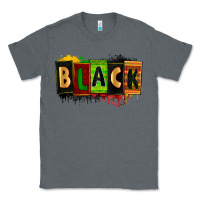 Charcoal Heather Black juneteenth Classic Tee - Zillion Design Studio