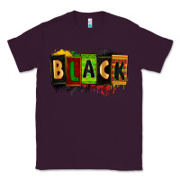 Plum Black juneteenth Classic Tee - Zillion Design Studio