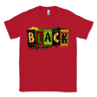 Red Black juneteenth Classic Tee - Zillion Design Studio