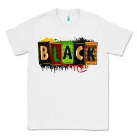 White Black juneteenth Classic Tee - Zillion Design Studio