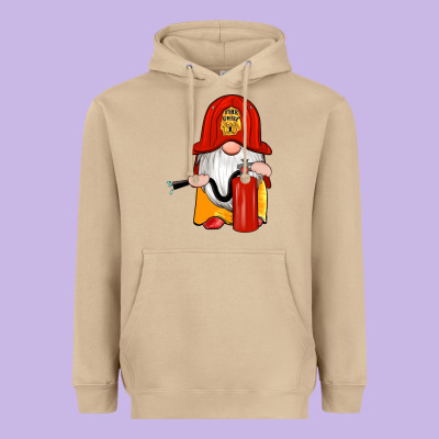 Firefighter Gnomes Heavyweight Hoodie Designed By Artiststas