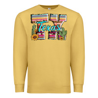 Antique Gold texas tx aztec cactus leopard Premium Sweatshirt - AdoDesignShop
