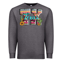 Charcoal Heather texas tx aztec cactus leopard Premium Sweatshirt - AdoDesignShop