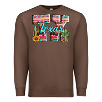 Chestnut texas tx aztec cactus leopard Premium Sweatshirt - AdoDesignShop