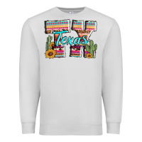 Dove Grey texas tx aztec cactus leopard Premium Sweatshirt - AdoDesignShop