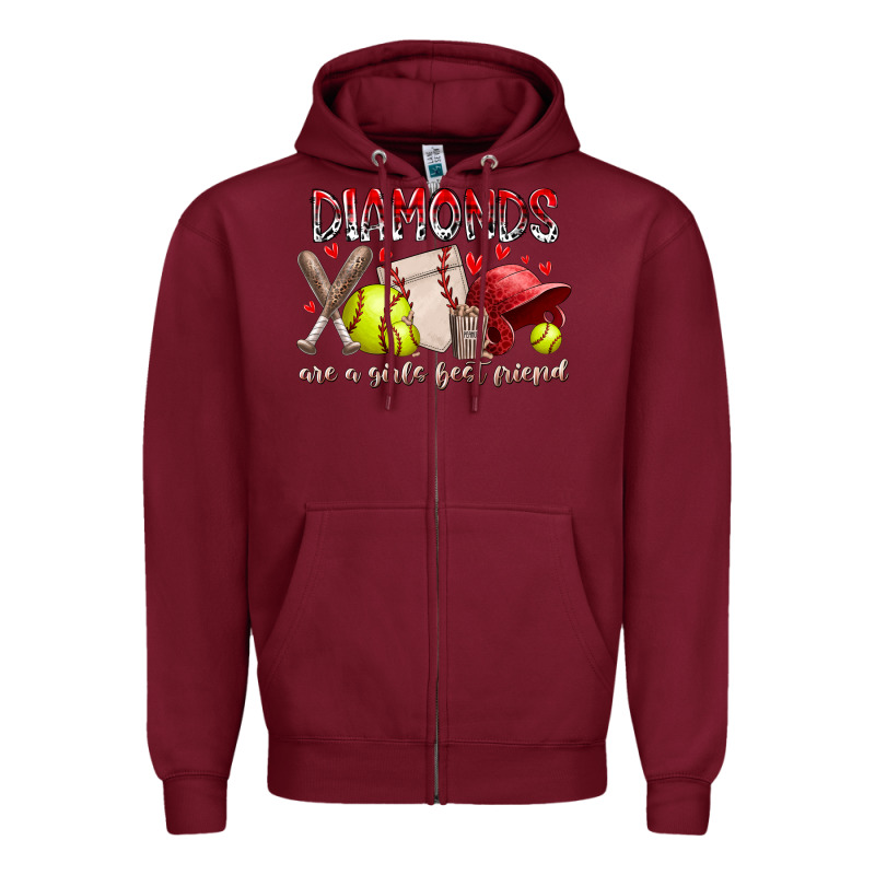 Diamonds Are A Girls Best Friends Zipper Hoodie by RacoonDesign | Teevron