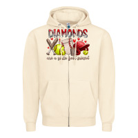 Sandshell diamonds are a girls best friends Zipper Hoodie - RacoonDesign
