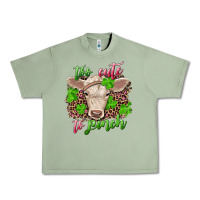 Oil Green Too cute to pinch charolais calf Urban Heavy Tee - RanaPortraitStore