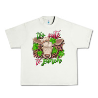 Pistachio Too cute to pinch charolais calf Urban Heavy Tee - RanaPortraitStore