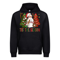 Black tis' the season baseball christmas cakes bbs Urban Hoodie - BundleAndBundleShop