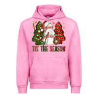 Fuchsia Pink tis' the season baseball christmas cakes bbs Urban Hoodie - BundleAndBundleShop