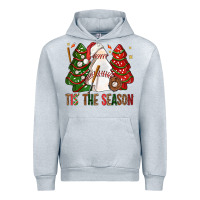 Heather Grey tis' the season baseball christmas cakes bbs Urban Hoodie - BundleAndBundleShop