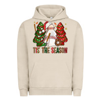 Pigment French Oak tis' the season baseball christmas cakes bbs Urban Hoodie - BundleAndBundleShop
