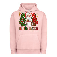 Pigment Salmon tis' the season baseball christmas cakes bbs Urban Hoodie - BundleAndBundleShop