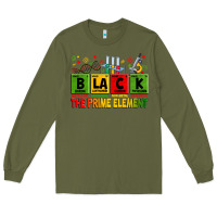 Army Green black the prime element Long Sleeve Tee - Zillion Design Studio