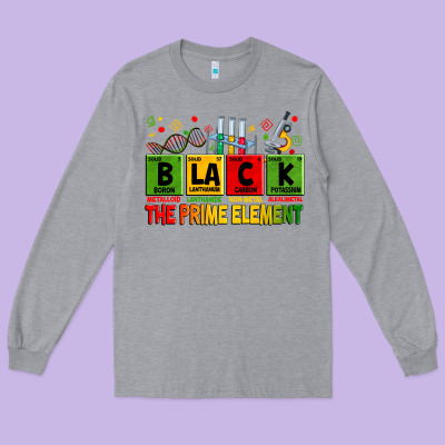Black The Prime Element Long Sleeve Tee Designed By Zillion Design Studio