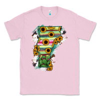 Bubblegum Pink Vermont State Map Classic Tee - RanaPortraitStore
