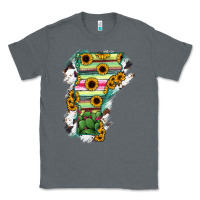 Charcoal Heather Vermont State Map Classic Tee - RanaPortraitStore