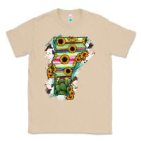 Mushroom Vermont State Map Classic Tee - RanaPortraitStore