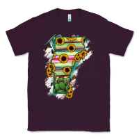 Plum Vermont State Map Classic Tee - RanaPortraitStore