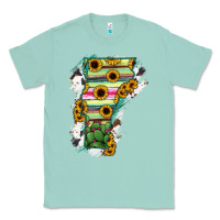 Seafoam Vermont State Map Classic Tee - RanaPortraitStore
