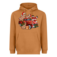 Meerkat christmas tree cake with farm track and santa ado Heavyweight Hoodie - AdoDesignShop