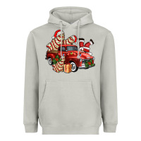 Moon Dust christmas tree cake with farm track and santa ado Heavyweight Hoodie - AdoDesignShop