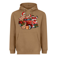 Toasted Coconut christmas tree cake with farm track and santa ado Heavyweight Hoodie - AdoDesignShop