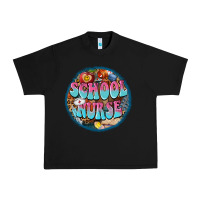 Black western groovy school nurse Urban Heavy Tee - BarkalooDesign