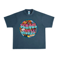 Midnight Navy western groovy school nurse Urban Heavy Tee - BarkalooDesign
