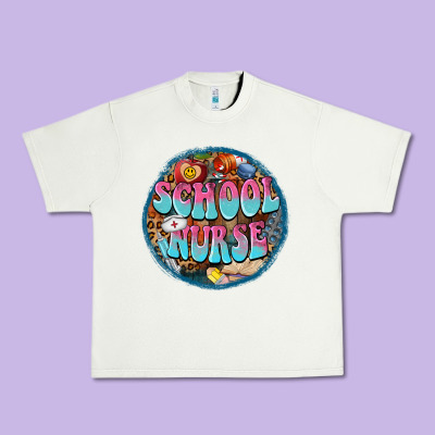 Western Groovy School Nurse Urban Heavy Tee Designed By Barkaloodesign