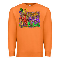 Carrot mardi gras vibes crawfish mask and fleur de lis Premium Sweatshirt - Artiststas