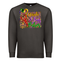 Smoke mardi gras vibes crawfish mask and fleur de lis Premium Sweatshirt - Artiststas