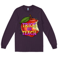 Plum Trick or Teach Long Sleeve Tee - texasbilliewilder
