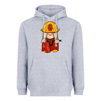 Heather Grey firefighter gnomes Heavyweight Hoodie - Artiststas