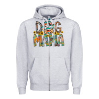 Heather Grey dog mama Zipper Hoodie - RacoonDesign