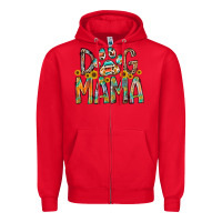 Red dog mama Zipper Hoodie - RacoonDesign