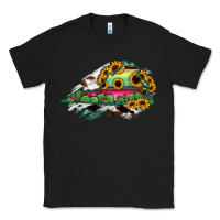 Black Virginia State Map Classic Tee - RanaPortraitStore