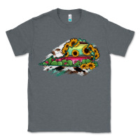 Charcoal Heather Virginia State Map Classic Tee - RanaPortraitStore