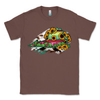 Chestnut Virginia State Map Classic Tee - RanaPortraitStore
