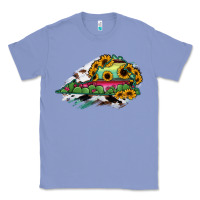 Colony Blue Virginia State Map Classic Tee - RanaPortraitStore