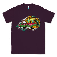 Plum Virginia State Map Classic Tee - RanaPortraitStore
