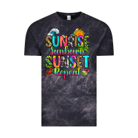 Cloud Black sunrise sunburn sunset repeat Vintage Tee - RanaPortraitStore