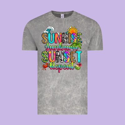 Vintage Tee sunrise sunburn sunset repeat