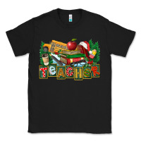 Black Christmas Teacher Classic Tee - FaDigitalArtStudio