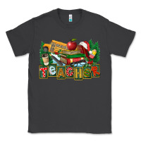 Smoke Christmas Teacher Classic Tee - FaDigitalArtStudio